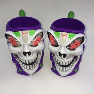 GRAVE DIGGER SKULL MUGS MONSTER JAM SOUVENIR CUPS